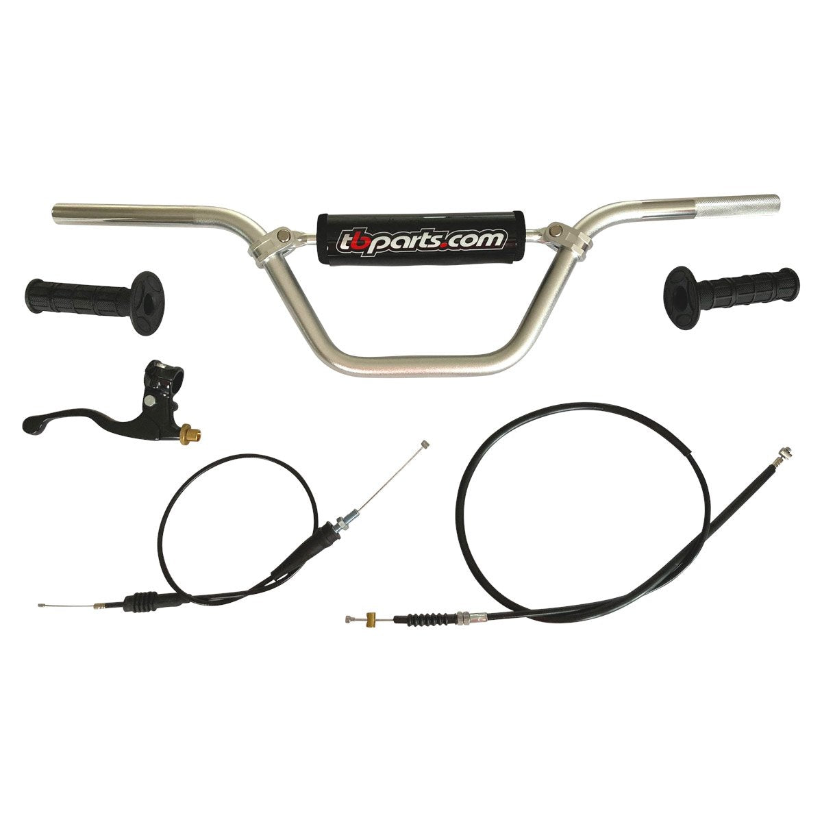 TB Handlebar Kit, Silver - All KLX110 (Non L Models)